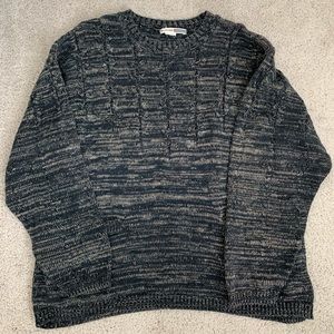 Vintage marbled knit jumper - 80’s Mens Sweater
